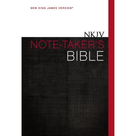 Pre-Owned NKJV, Note-Taker's Bible, Hardcover, Red Letter Edition (Hardcover) by Zondervan Publishing