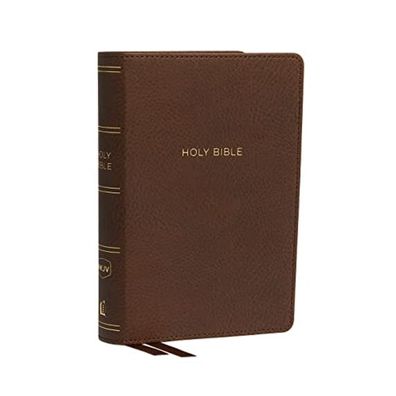 Pre-Owned NKJV, Reference Bible, Compact Large Print, Leathersoft, Brown, Red Letter, Comfort Print: Holy Bible, New King James Version, 9780785217480, 0785217487, Paperback, Large type / Large print edition