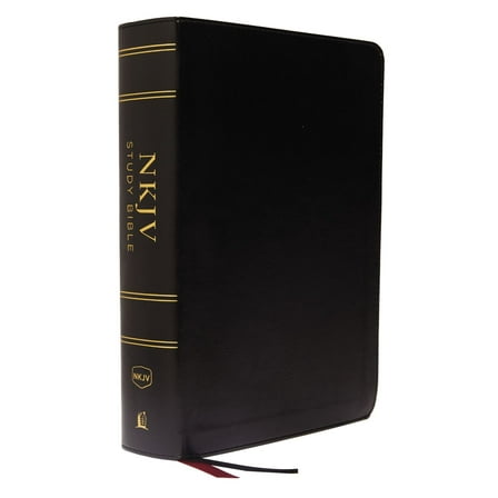 Pre-Owned NKJV Study Bible, Imitation Leather, Black, Full-Color, Comfort Print: The Complete Resource for Studying God's Word (Unknown) 0785220631 9780785220633
