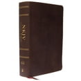 thumbnail image 1 of NKJV Study Bible, Premium Calfskin Leather, Brown, Full-Color, Red Letter Edition, Indexed, Comfort Print: The Complete , (Hardcover), 1 of 1