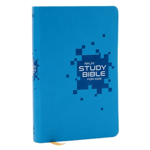 NKJV Study Bible for Kids, Blue Leathersoft: The Premier Study Bible for Kids, (Hardcover)