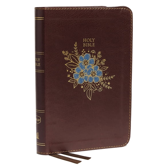 NKJV, Thinline Bible, Compact, Imitation Leather, Burgundy, Red Letter Edition