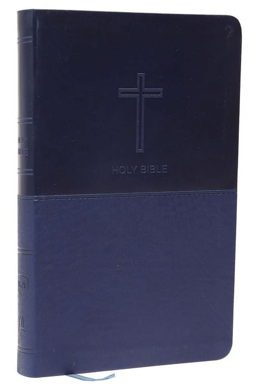 NKJV, Value Thinline Bible, Standard Print, Imitation Leather, Blue, Red Letter Edition, (Hardcover)