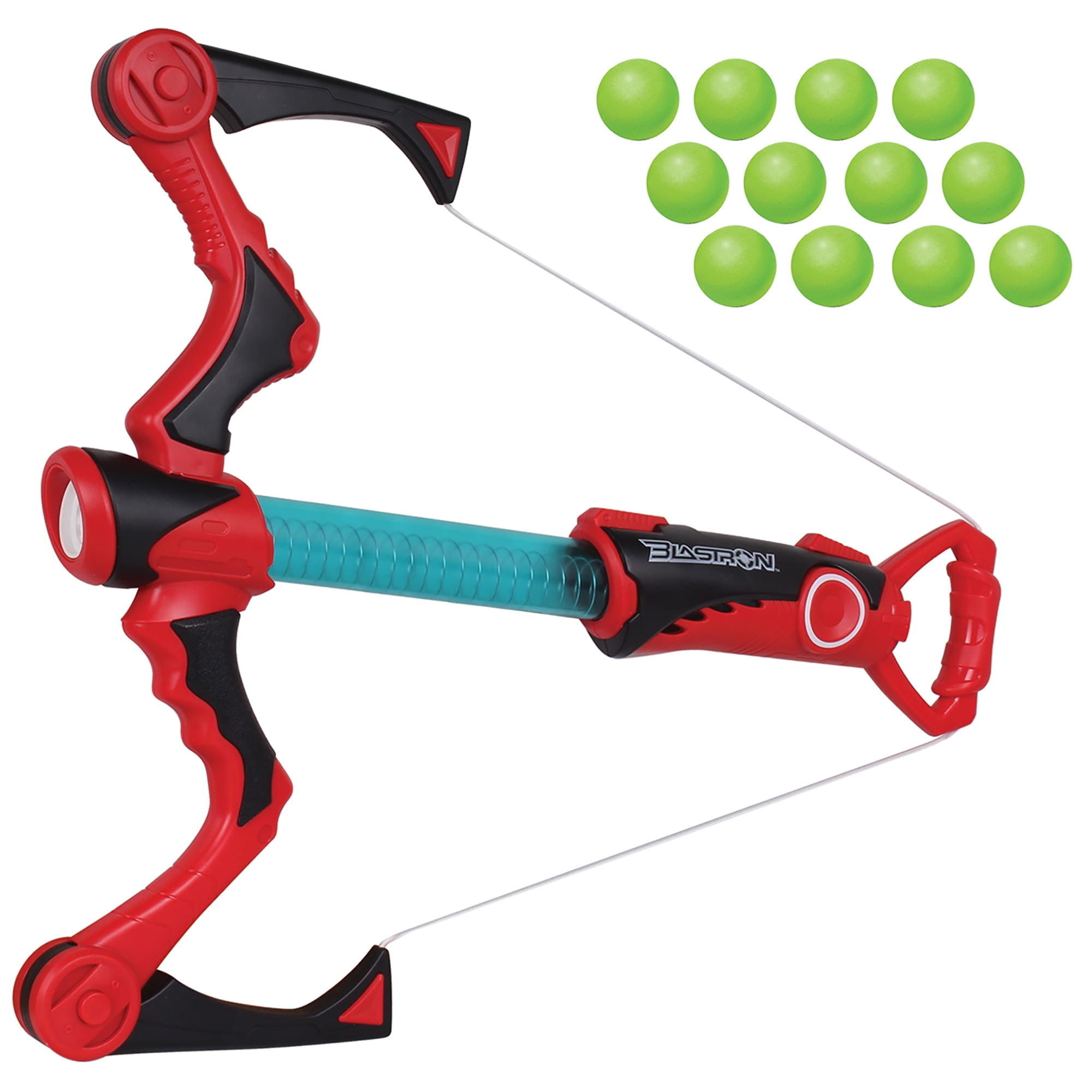NKOK Blastron CannonBall Blaster: Compound Bow - 22"L 3844, Includes 12 Lightweight Foam Balls, Toy Shoots Up To 20 Feet, Children’s Blaster, Pump Action & Sight, For Kids Ages 6+