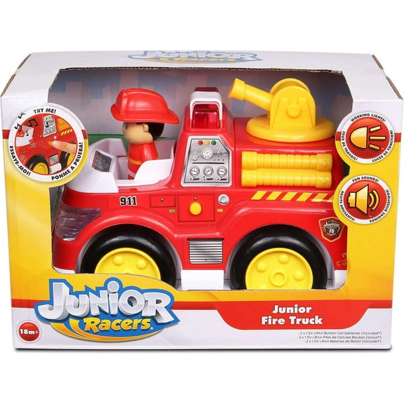 NKOK Junior Racers Lights & Sounds Fire Truck, Multi