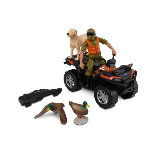 NKOK Real Tree 1:18 Scale 8-Piece Polaris Sportsman Duck Hunting Playset