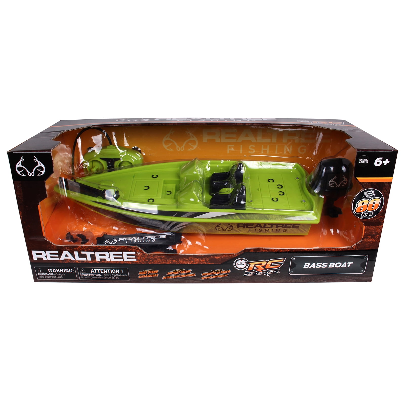 NKOK RealTree® Full Function Remote Control Bass Boat (RC)
