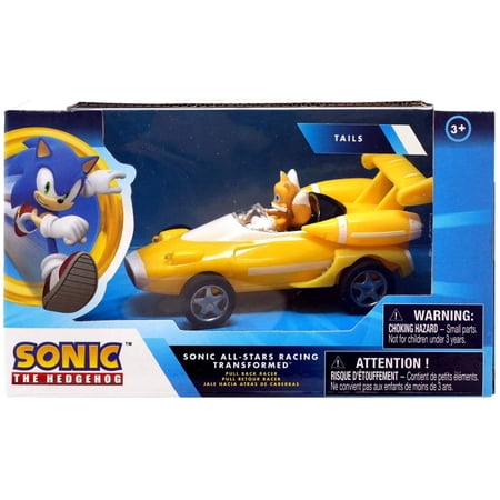 NKOK Sonic Transformed All-Stars Racing Pull Back Action: Tails 5" inches