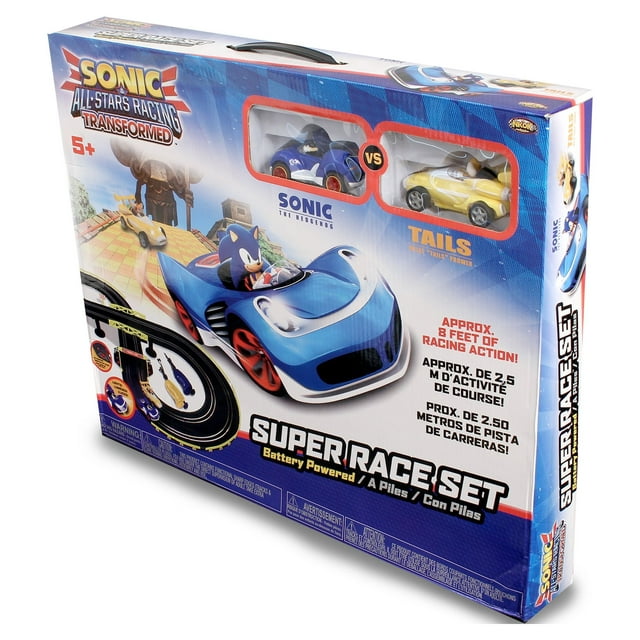 NKOK Sonic the Hedgehog All Stars Racing Transformed RC Slot Car Race