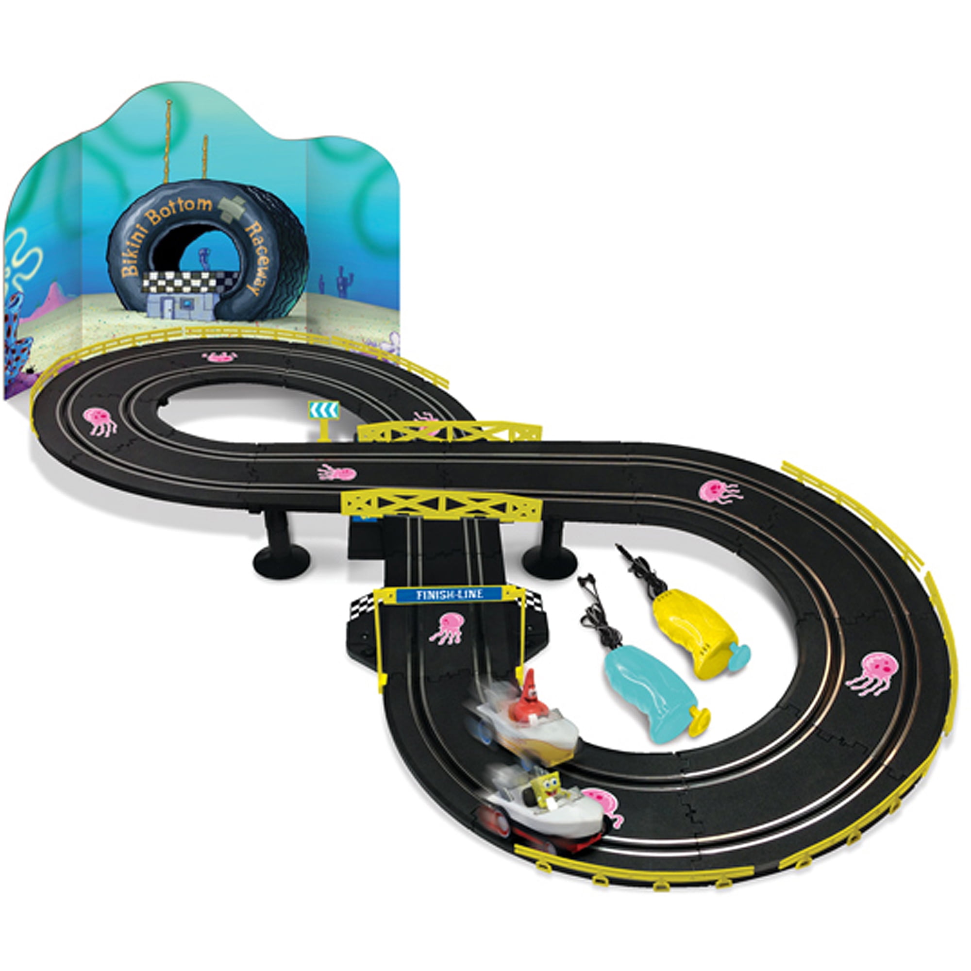 おすすめ Hot SquarePants Spongebob NKOK Rod 6 Children Set, Race Slot ミニカー