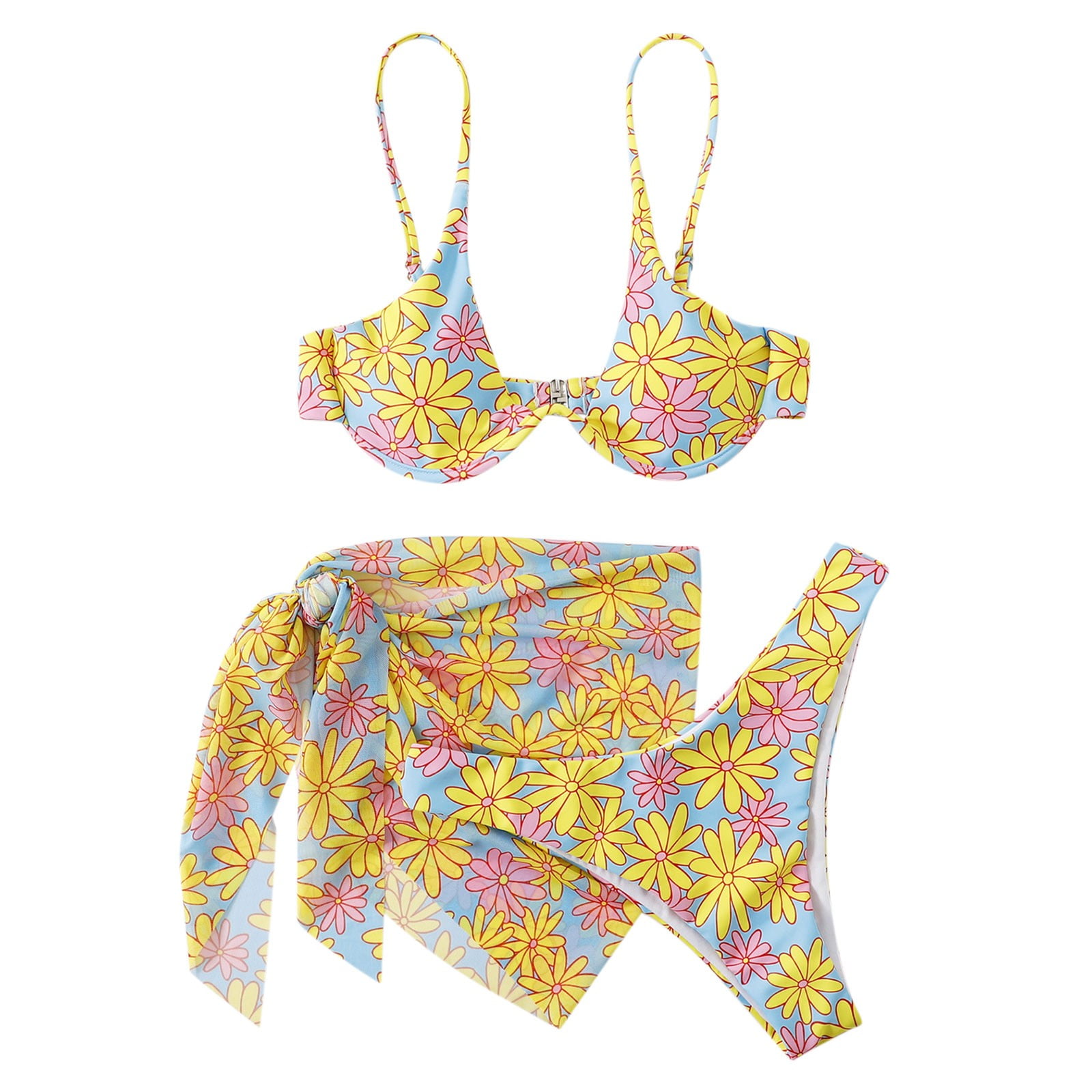 NKOOGH Bathing Suit Women Two Piece Shorts Swim Boys Women Bikini Set  Printed Two Piece Beach Wear Hot Swimwears Bikini Set 