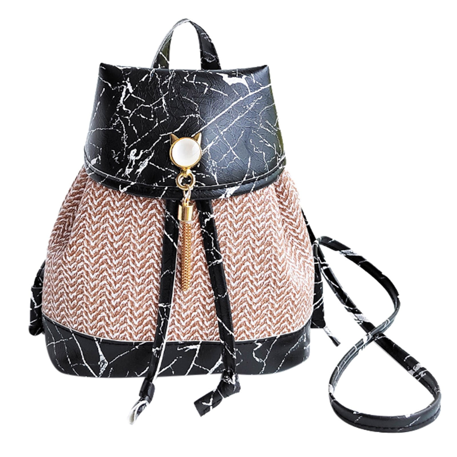 NKOOGH Cute Tote Bags for Women Backpack Stone Backpack Pattern Lock