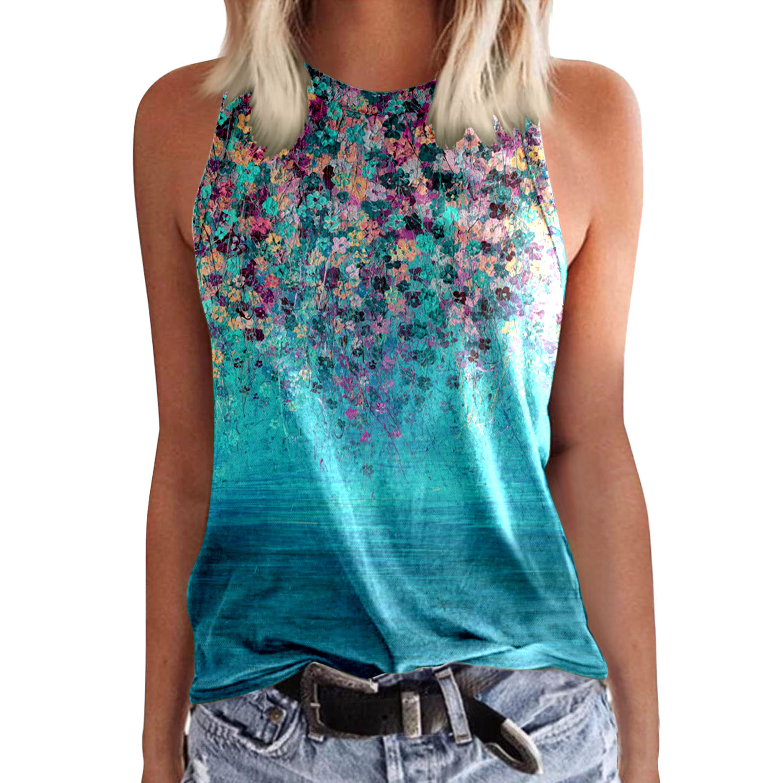 printed tanks for women