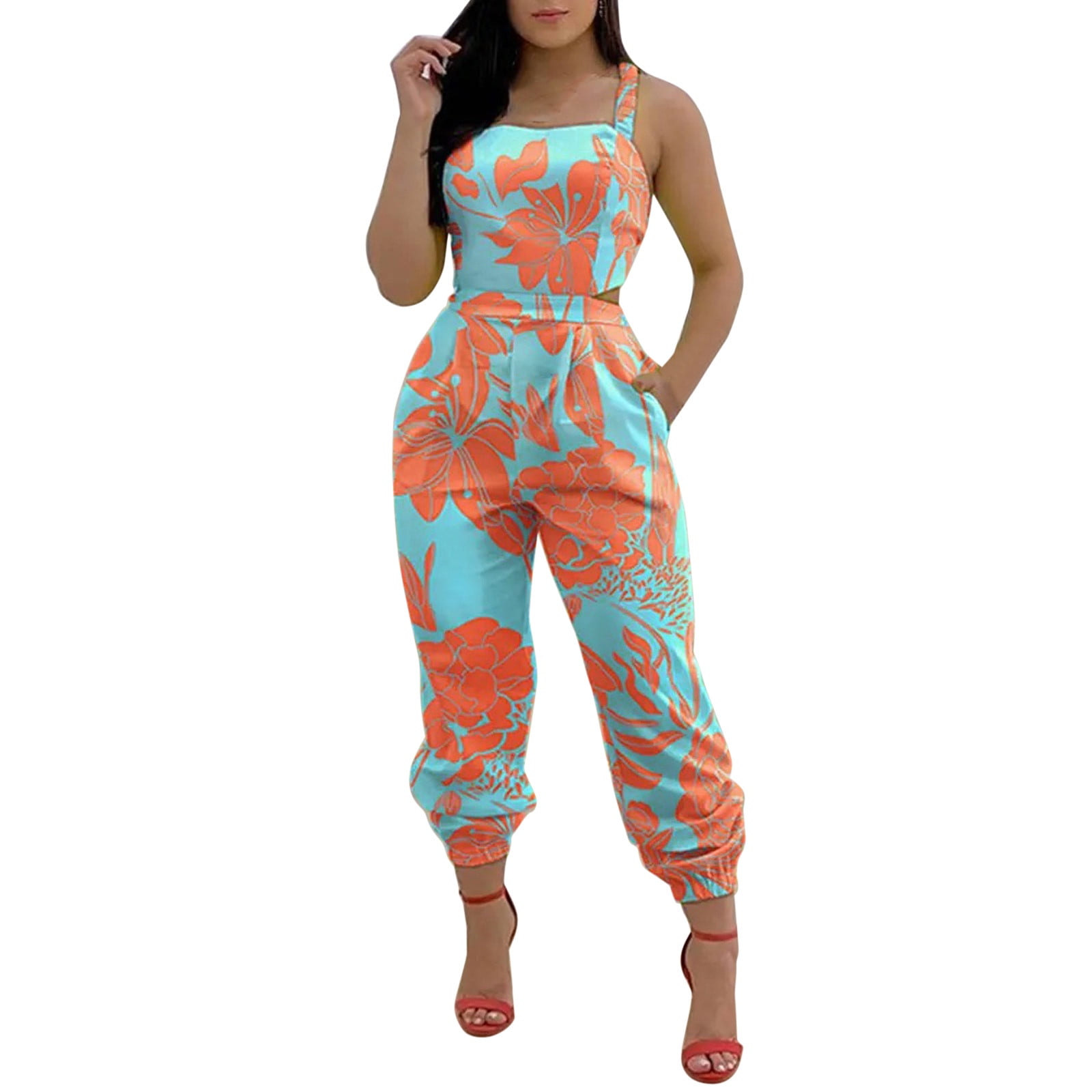 NKOOGH Long Sleeve Wide Leg Jumpsuit Boiler Suit Women Women Daily
