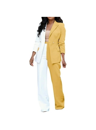 NKOOGH Dressy Pant Suits for A Wedding Plus Size formal Suits for Girls  Fall Winter Women Stretchy Wear 2022 Solid Color 2 Piece Top And Pants Set