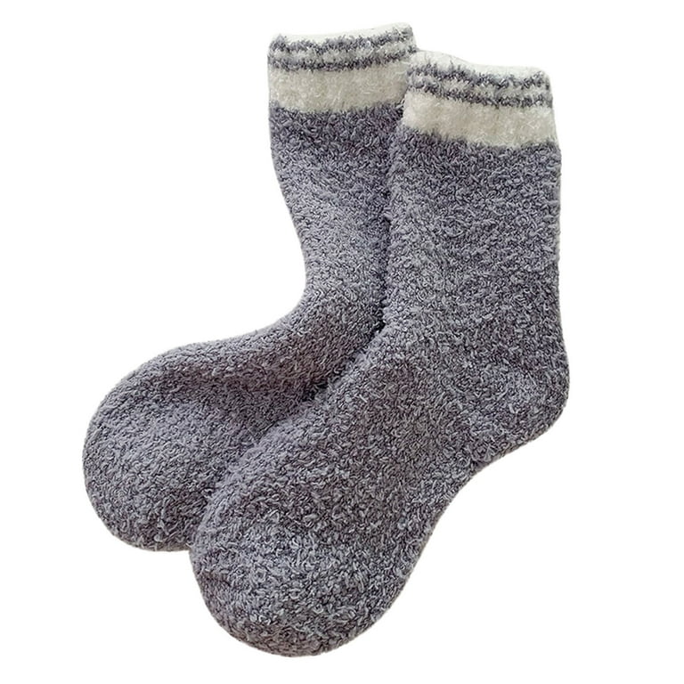 NKOOGH Slipper Socks Toddler Mens Socks Size 13-15 Women Casual Solid Color  Coral Socks Home Socks 