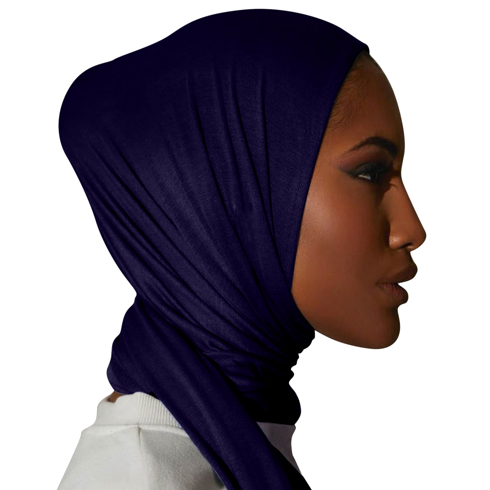 Printed Silk Like Head Scarf for Women, Satin Large Hijab Cotton