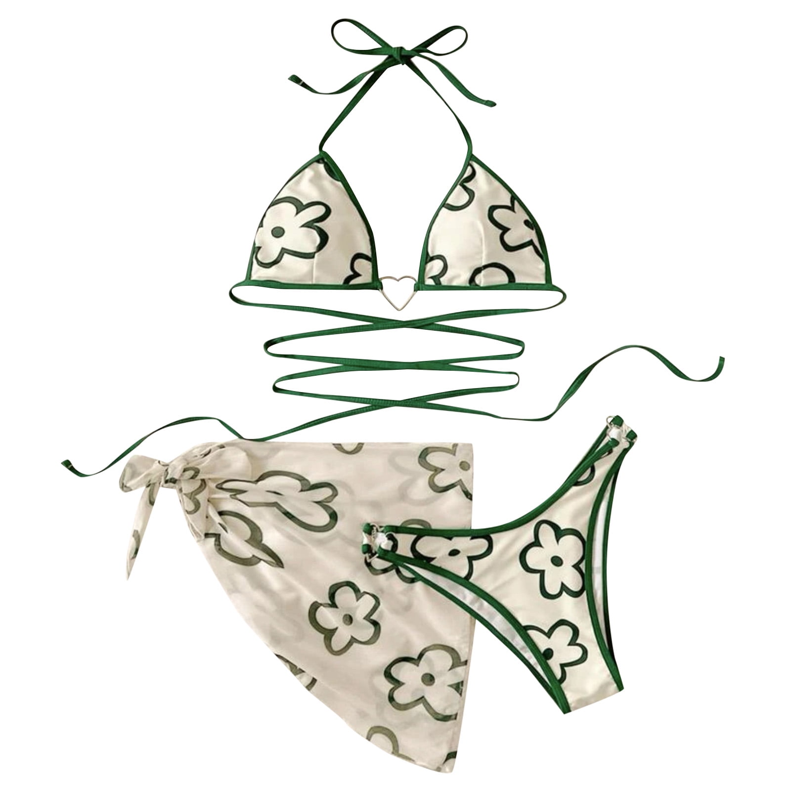 NKOOGH Sunflower Bikini Top Underwire Two Piece Outfits for Women