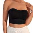 thumbnail image 1 of NKOOGH Supportive Strapless Bras for Women Push Up Wireless Bandeau Bra Non Slip Seamless Bras Comfortable Padded Bralette, 1 of 8