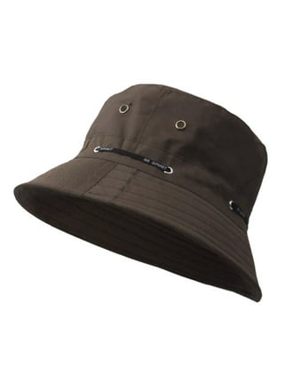 Bangcool Fisherman Hat Wide Brim Waterproof Soft Safari Hat Bucket Hat Sun Hat For Men Black