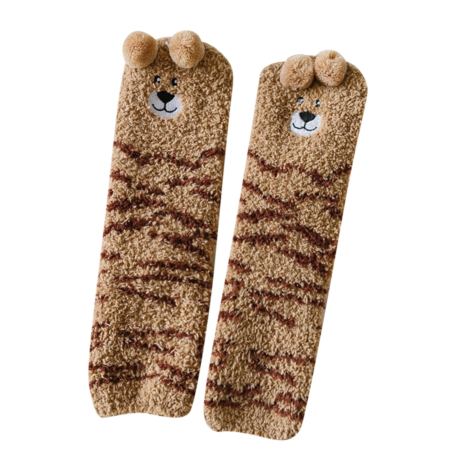 NKOOGH Men Slipper Socks Size 13-15 Mint Tube Socks Womens Fuzzy Socks  Fluffy Slipper Soft Cabin Sleep Cozy Socks 