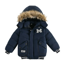 ASEIDFNSA Boy Toddler Jacket Youth Raiders Jacket Children Winter Boy Jacket Coat Hooded Coat Fashion Kids Warm Clothes Jacket Boys Coat Jacket Walmart