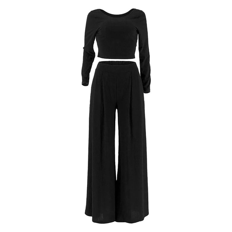 QYZEU Womens Winter Tops Wide Leg Rompers for Women Women'S Solid