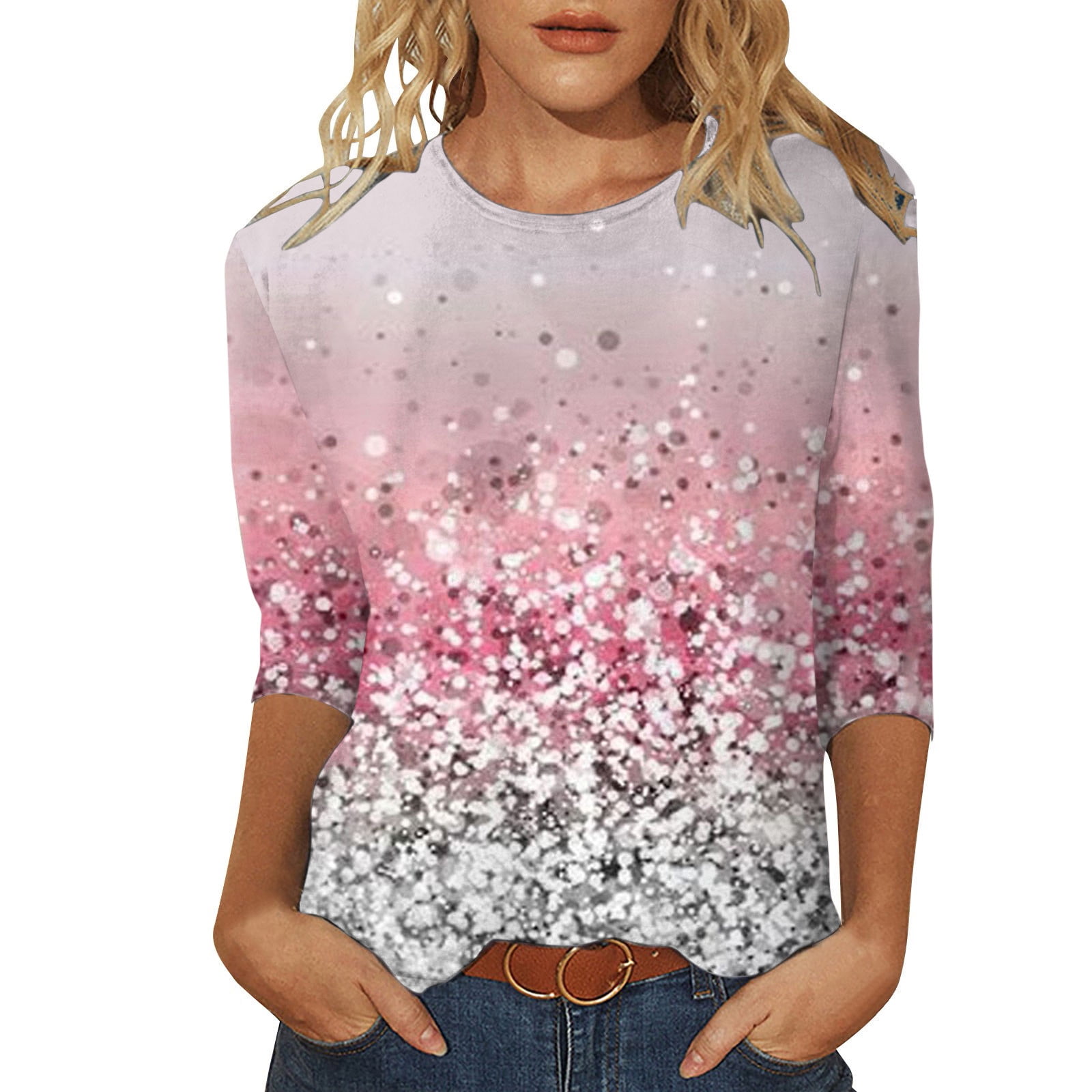 Women's petite casual best sale tops