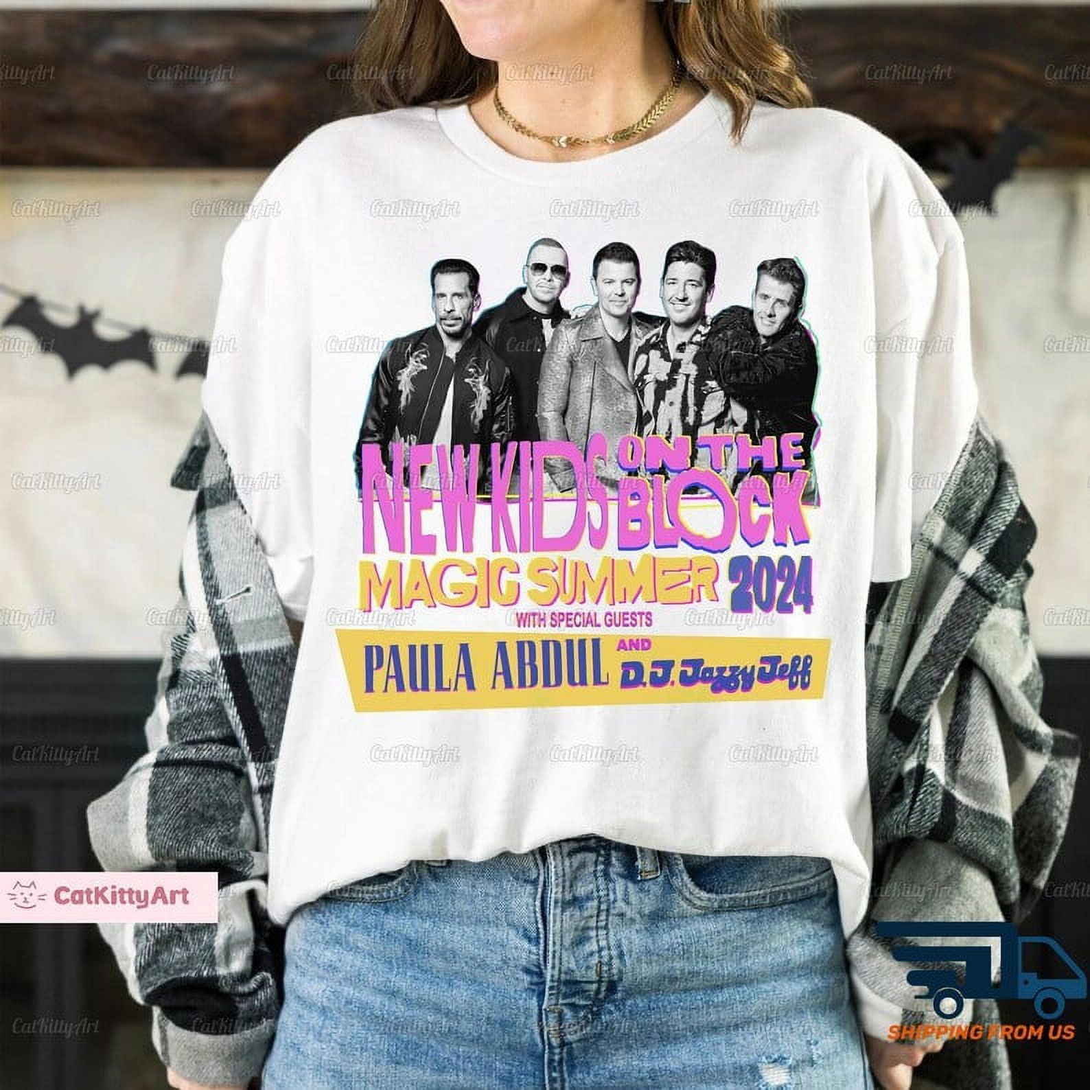 NKOTB 2024 Tour Shirt, New Kids On The Block The Magic Summer Tour 2024