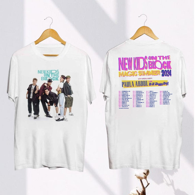 NKOTB 2024 Tour Shirt, New Kids on the Block The Magic Summer Tour 2024 ...