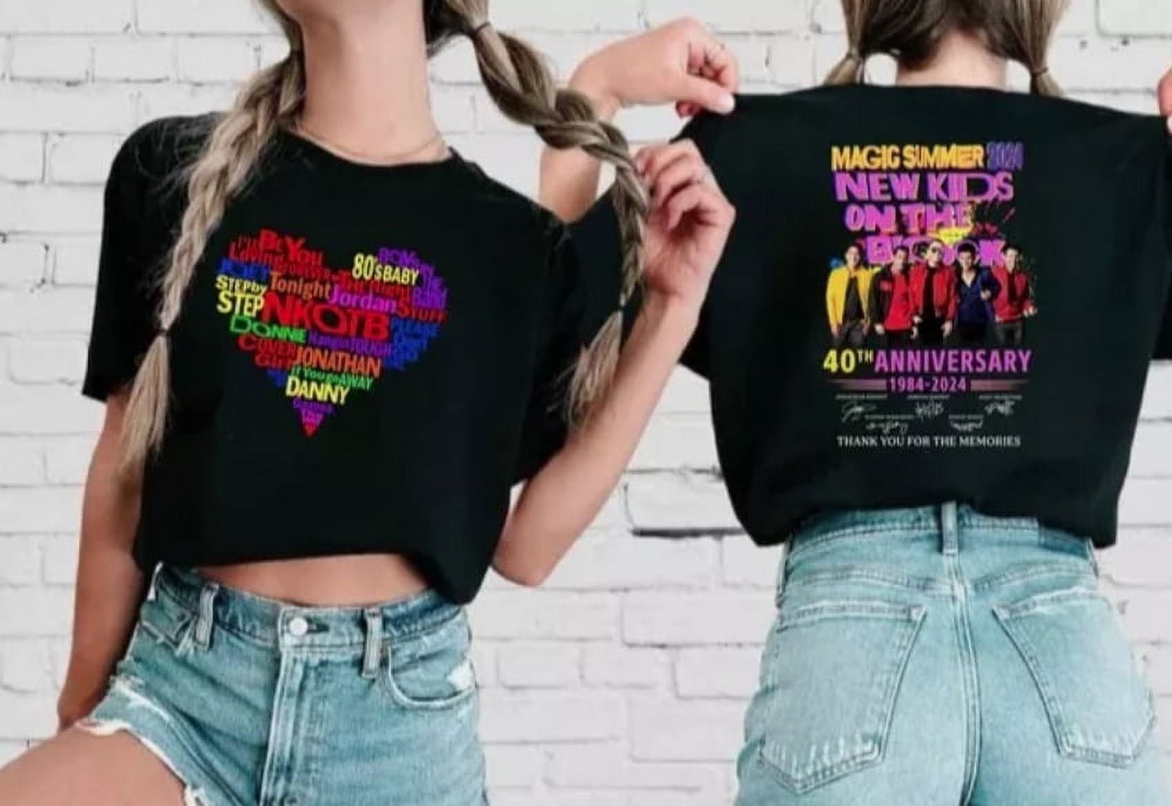 NKOTB Magic Summer 2024 Shirt, 2 sides Vintage New Kids On The Block T