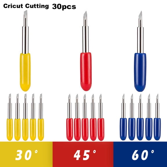 NKTIER 30pcs 45 Degree Cutting Plotter for Roland Vinyl Cutter Knife Blades High Hardness Blade