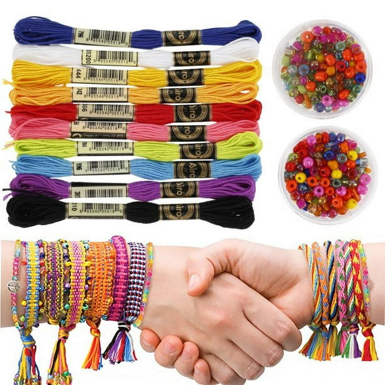 NKTIER Color Rope Bead Kit Girl Friendship Bracelet Making Kit