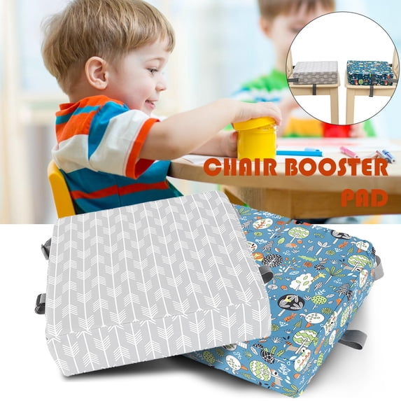 NKTIER Dining Chair Booster Cushion, Baby Meal Booster Chair, Portable Detachable and Adjustable Height Booster, Washable Thickened Seat Cushion for Children and Babies