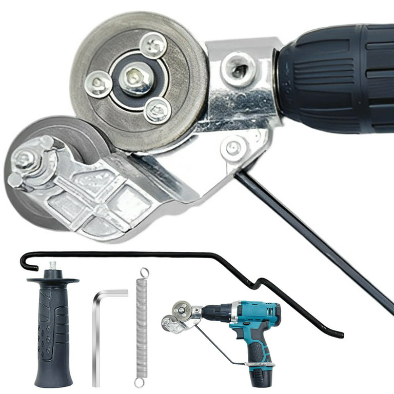Nibbler Drill Attachment,electric Drill Plate Cutter Attachment Electric  Drill Shears For Diy Fabri
