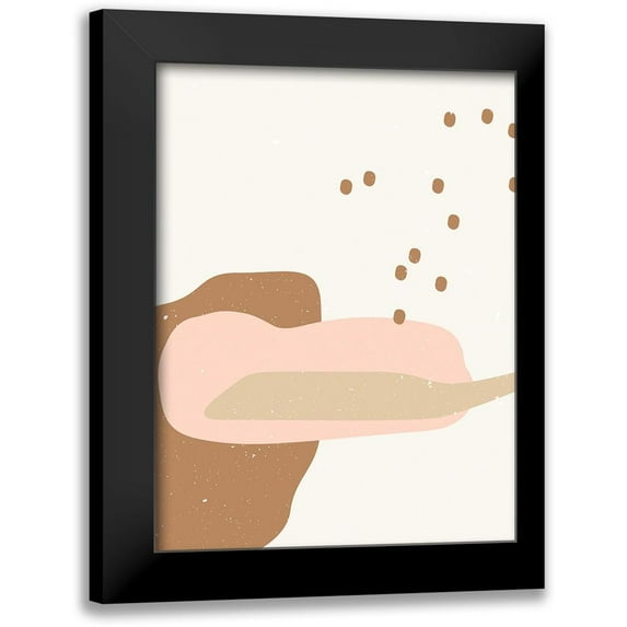 NKTN 19x24 Black Modern Framed Museum Art Print Titled - Abstract composition 2