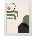 thumbnail image 1 of NKTN 25x32 White Modern Wood Framed Museum Art Print Titled - Abstract composition 7, 1 of 4