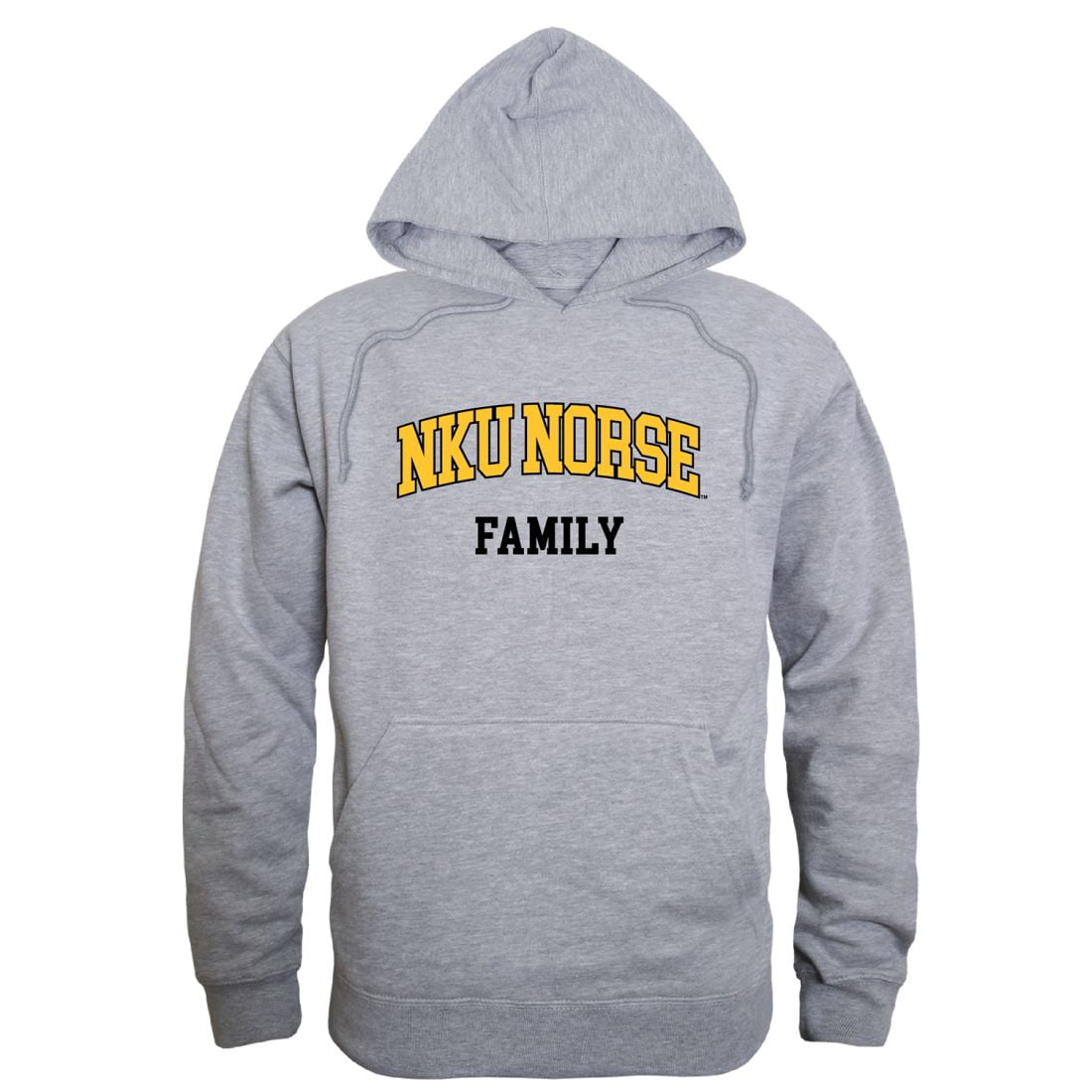 NKU Northern Kentucky University Norse Family Hoodie Sweatshirts Heather Grey Large