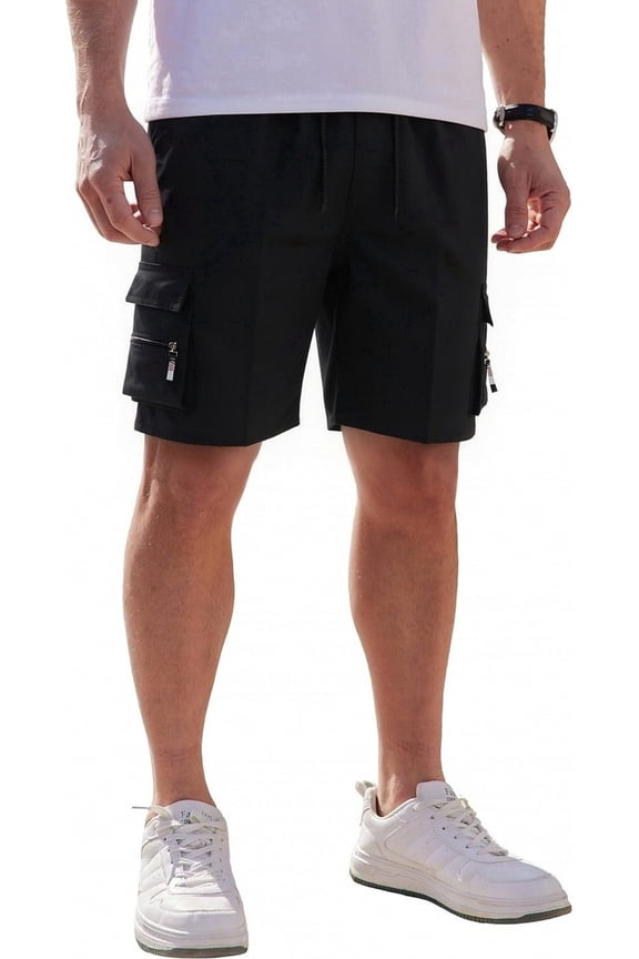 Cargo Shorts for Men Casual Cargo Style Work Shorts Cargo Shorts for Men Outdoor Quick Dry Lightweight Workwear Black SIZE XL