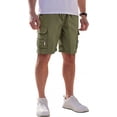 thumbnail image 1 of NKZNKZ Cargo Shorts for Men Casual Cargo Style Work Shorts Cargo Shorts for Men Outdoor Quick Dry Lightweight Workwear Green SIZE 2XL, 1 of 9