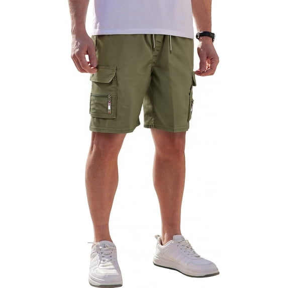 NKZNKZ Cargo Shorts for Men Casual Cargo Style Work Shorts Cargo Shorts for Men Outdoor Quick Dry Lightweight Workwear Green SIZE 2XL
