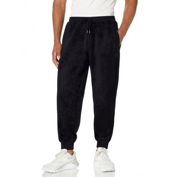 NKZNKZ Men's Sweatpants with Pockets Mens Fleece Active Athletic Sweatpants Men's Active Athletic Casual Jogger Running Sweatpants BLACK-L