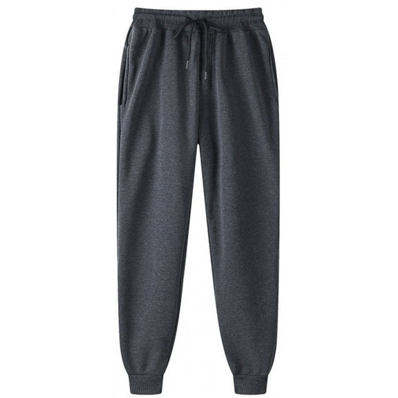 NKZNKZ Men's Sweatpants with Pockets Mens Fleece Active Athletic Sweatpants Men's Active Athletic Casual Jogger Running Sweatpants Dark Gray-L