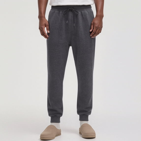 NKZNKZ Men's Sweatpants with Pockets Mens Fleece Active Athletic Sweatpants Men's Active Athletic Casual Jogger Running Sweatpants Dark Gray-M