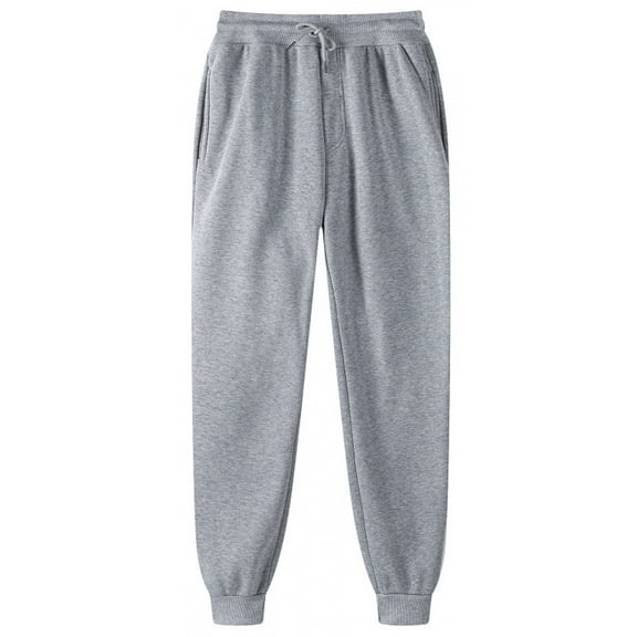 NKZNKZ Men's Sweatpants with Pockets Mens Fleece Active Athletic Sweatpants Men's Active Athletic Casual Jogger Running Sweatpants GRAY-M