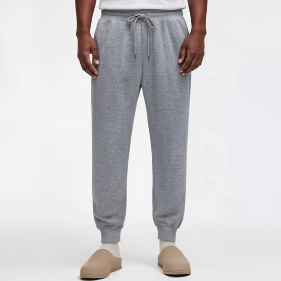 NKZNKZ Men's Sweatpants with Pockets Mens Fleece Active Athletic Sweatpants Men's Active Athletic Casual Jogger Running Sweatpants GRAY-S