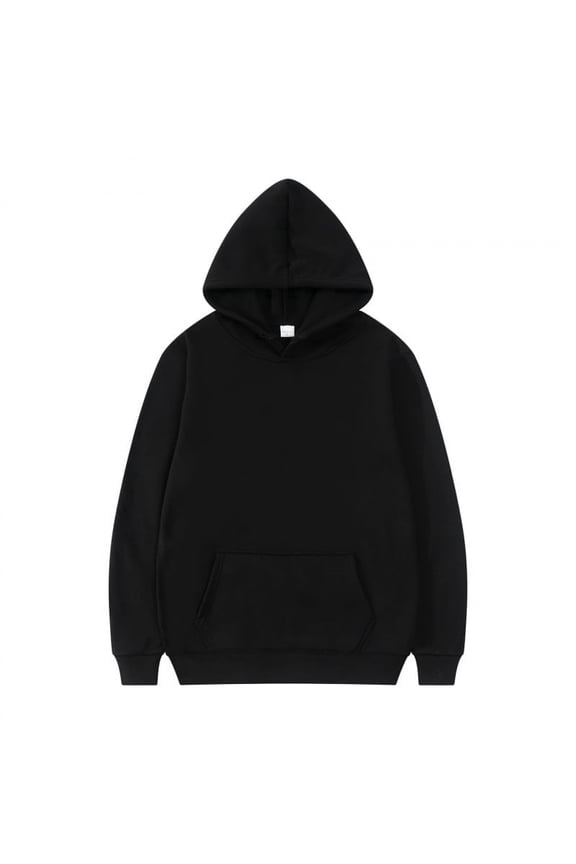 Sweatshirt hoodies for men Hoodie Sweatshirt Everyday Pullover Hoodie for Casual Style Hooded Sweatshirt Fleece polyester hoodies for men BLACK SIZE L