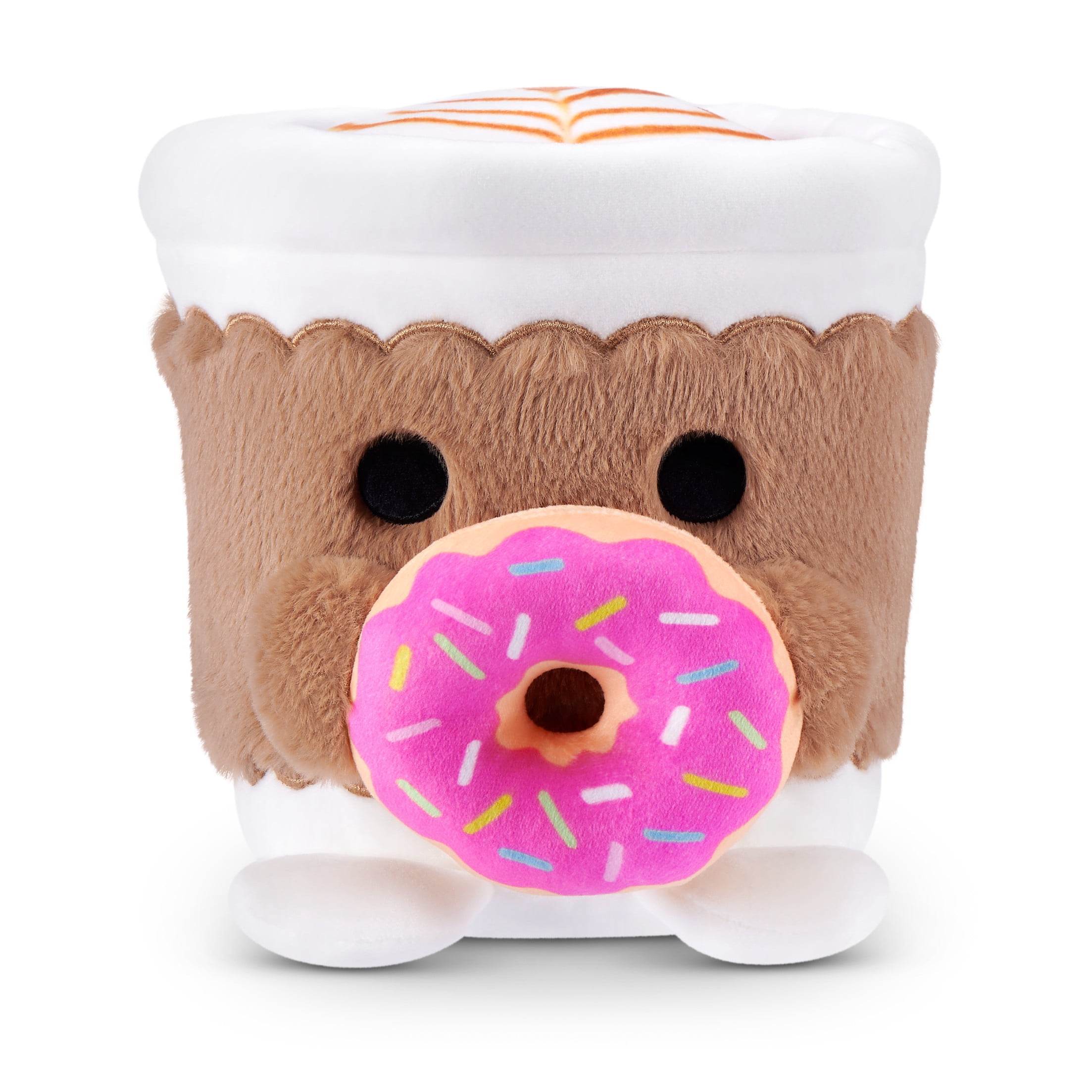 Snackles Core Series 2 Coffee with Donut 8-Inch Soft Plush Toy by ZURU for All Ages