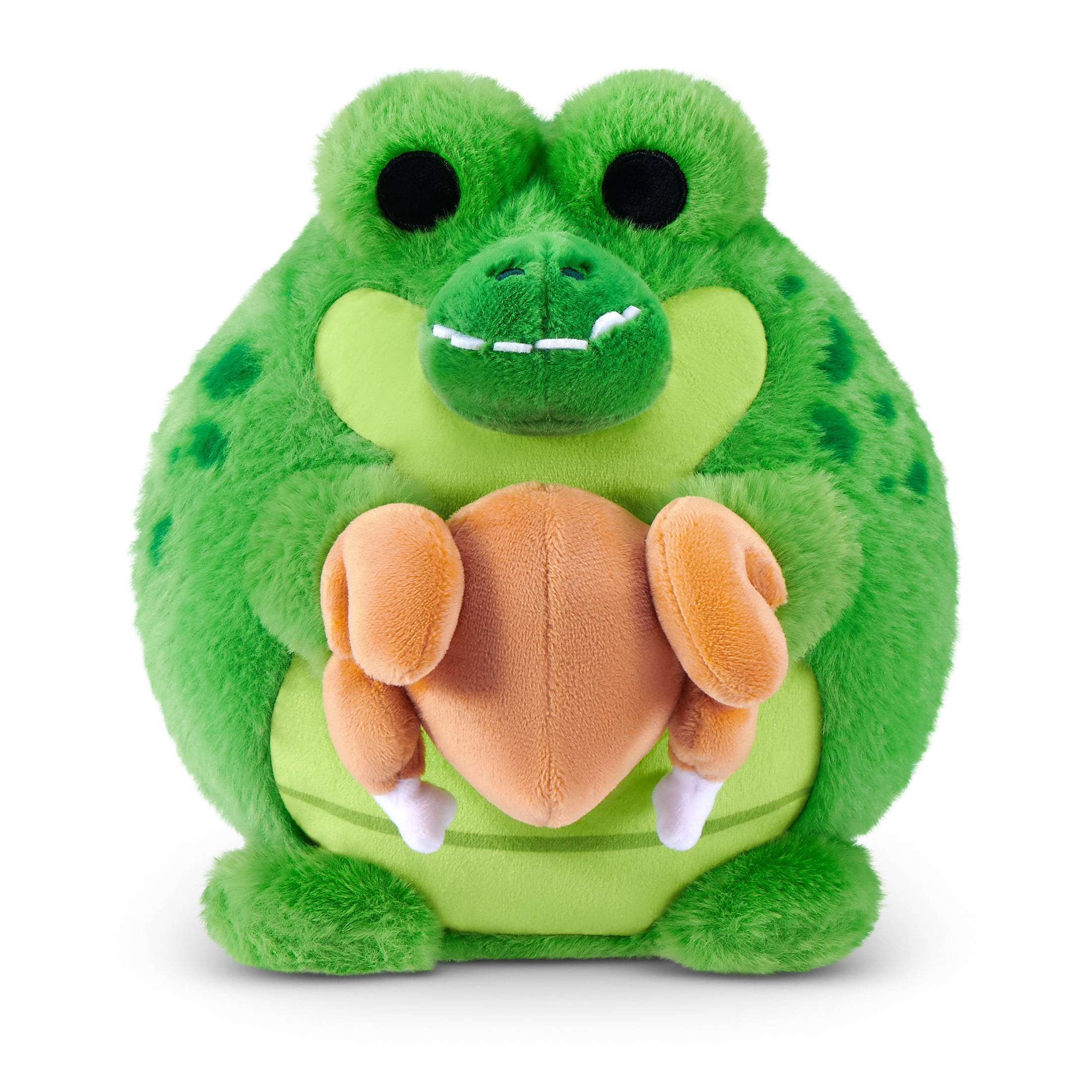 Snackles Core Series 2 Crocodile with Chicken by ZURU - Ultra-Soft 8-inch Plush Toy for All Ages
