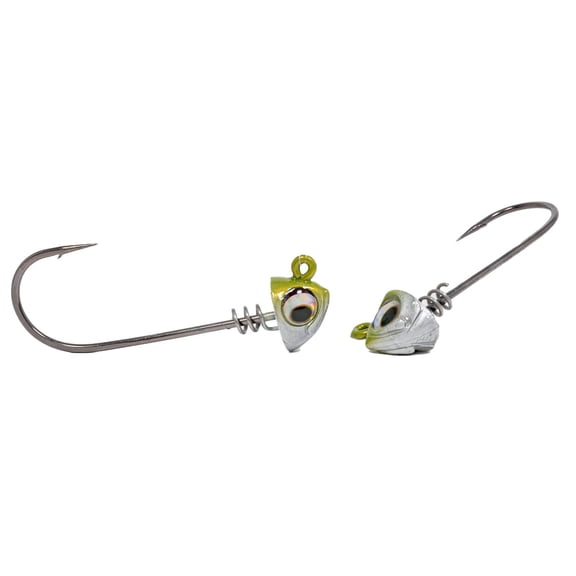 NLBN Jig Heads Green Back, 3,4oz, 8" Jigs